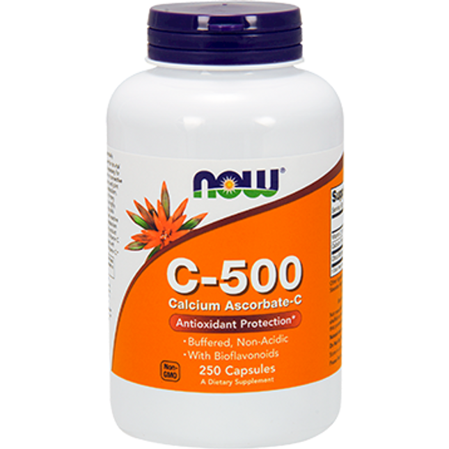 Now C-500 Calcium Ascorbate-C 250 caps