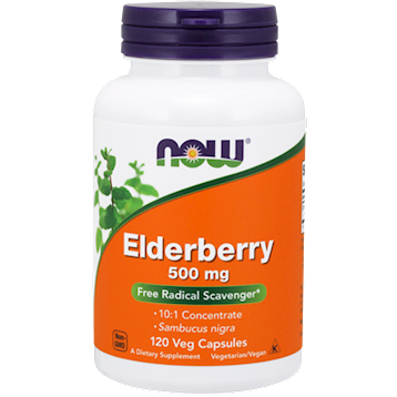 Now Elderberry 500 mg 120 vegcaps