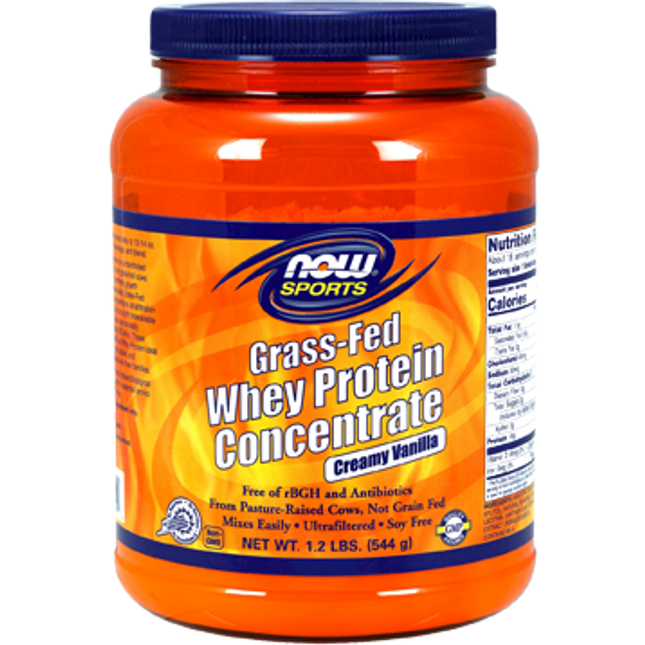 Now Grass-Fed Whey Protein Vanilla 1.2 lbs