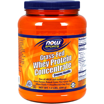 Now Grass-Fed Whey Protein Vanilla 1.2 lbs