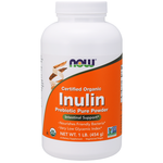 Now Inulin Prebiotic Pure Organic 162 serv