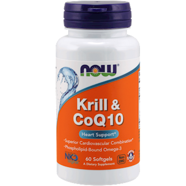 Now Krill Oil & CoQ10 60 softgels