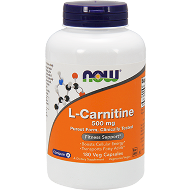 Now L-Carnitine 500 mg 180 vcaps