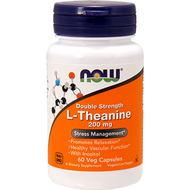 Now L-Theanine 200 mg 60 vcaps