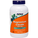 Now Magnesium Citrate 200 mg 250 tabs