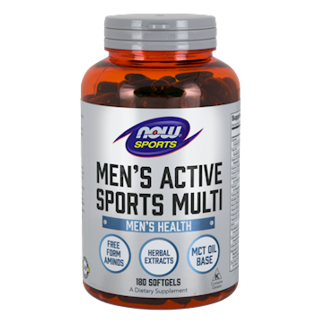 Now Men's Active Sports Multi 180 softgels