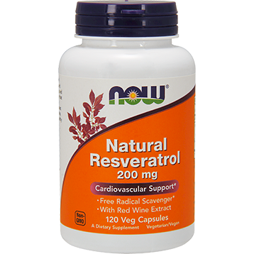 Now Natural Resveratrol 200 mg 120 vcaps