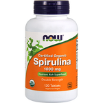 Now Organic Spirulina 1000 mg 120 tabs