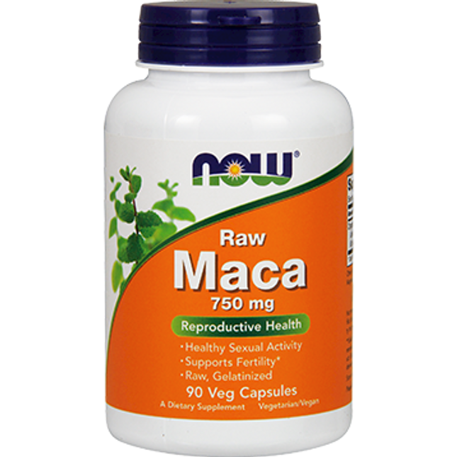 Now Raw Maca 750 mg 90 vcaps