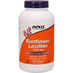 Now Sunflower Lecithin 1200 mg 200 softgels