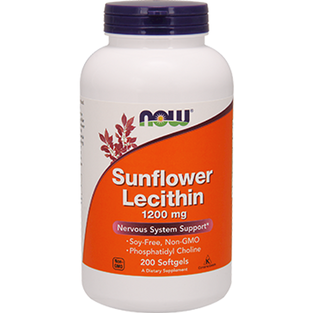 Now Sunflower Lecithin 1200 mg 200 softgels