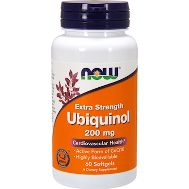 Now Ubiquinol Extra Strength 200 mg 60 gels