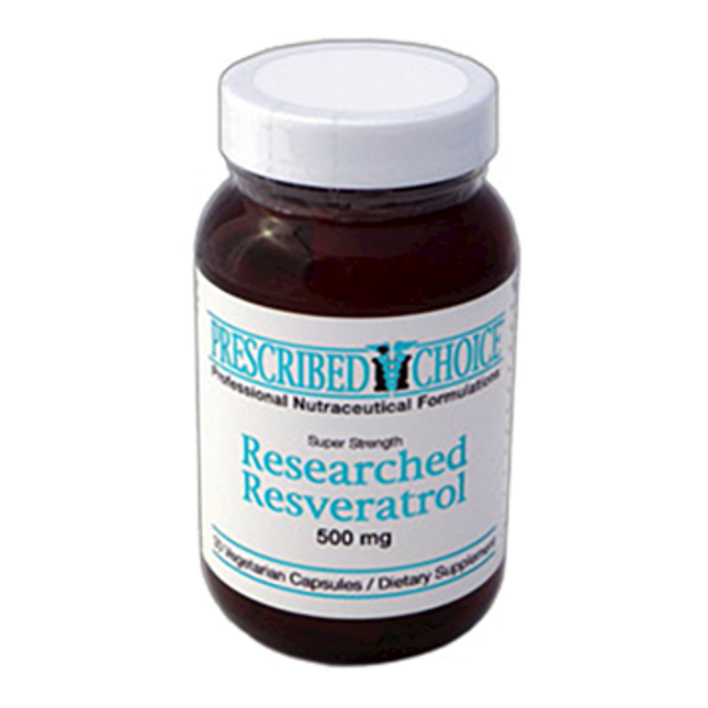 Prescribed Choice Researched TransResveratrol 500mg 30vcap