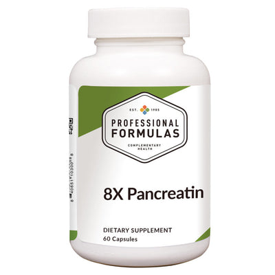 Professional Formulas 8X Pancreatin - 60 Capsules