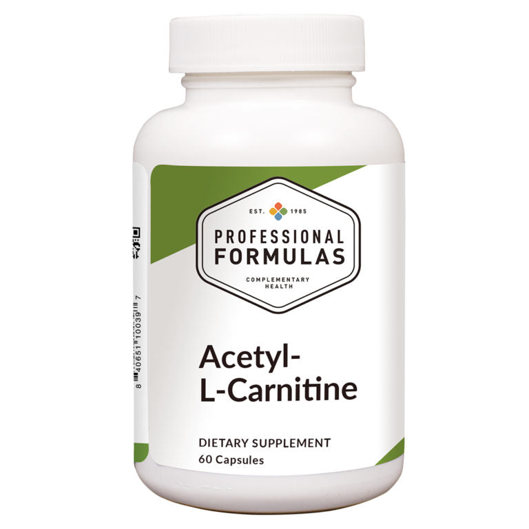 Professional Formulas Acetyl-L-Carnitine 500mg 60c | VitaLiving Professional Formulas Acetyl-L-Carnitine 500mg 60c | VitaLiving