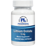 Progressive Labs Lithium Orotate 5mg 100 vegcaps
