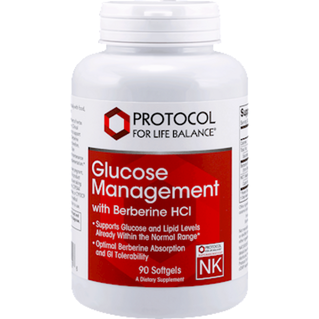 Protocol for Life Balance Glucose Management w/Ber HCl 90 softgels