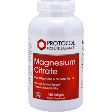 Protocol for Life Balance Magnesium Citrate 180 softgels