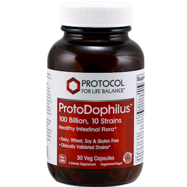 Protocol for Life Balance ProtoDophilus 10 100 Billion 30 vegcaps