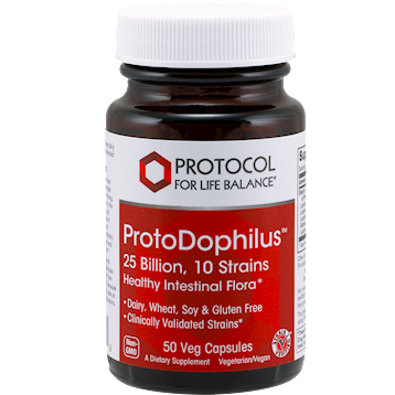Protocol for Life Balance ProtoDophilus 10 25 Billion 50 vegcaps