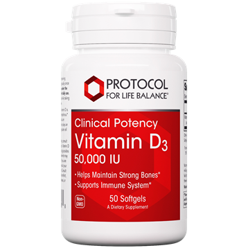 Protocol for Life Balance Vitamin D3 50,000 IU 50 softgels