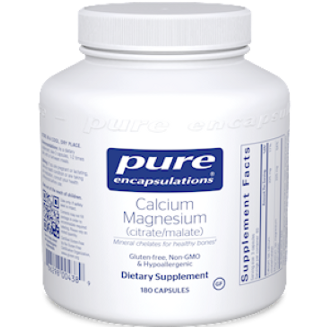 Pure Encapsulations Cal/Mag Citrate Malate 180 vcaps