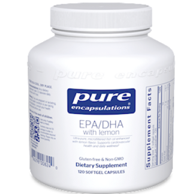 Pure Encapsulations EPA/DHA with lemon 120 gels