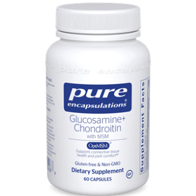 Pure Encapsulations Glucosamine Chondroitin with MSM 60vcaps