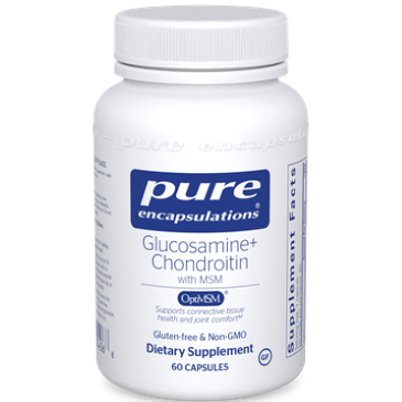 Pure Encapsulations Glucosamine Chondroitin with MSM 60vcaps