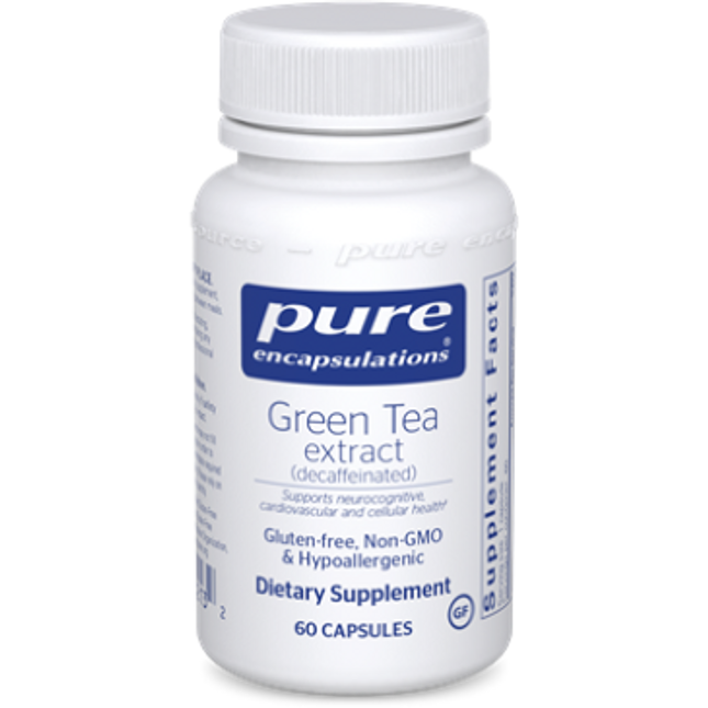 Pure Encapsulations Green Tea extract (decaffenatd) 60 vcaps