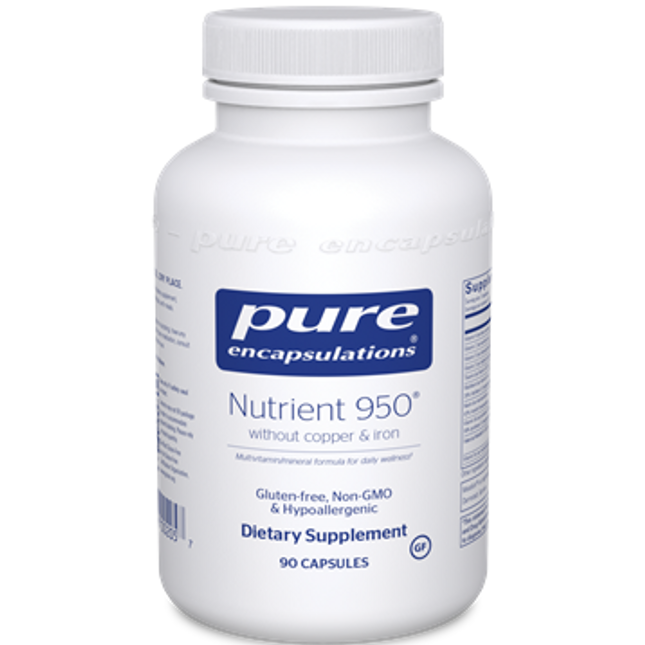 Pure Encapsulations Nutrient 950 w/o Cu & Fe 90 vcaps
