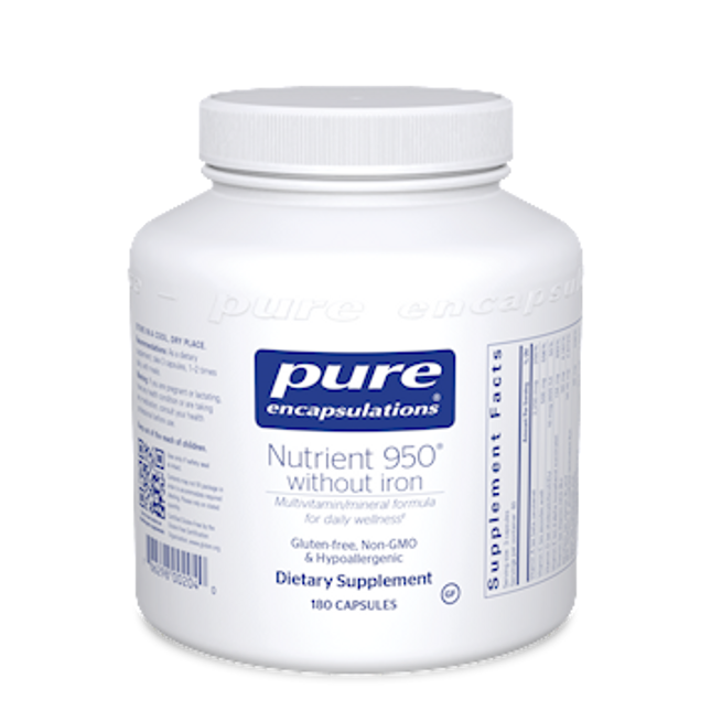 Pure Encapsulations Nutrient 950 w/o Iron 180 vcaps