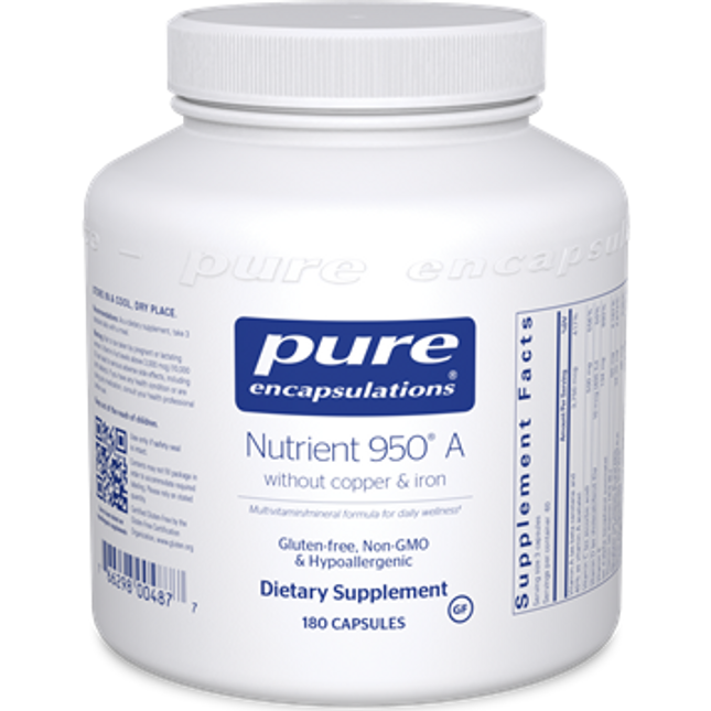 Pure Encapsulations Nutrient 950A No CU & FE w/ A 180 vcaps