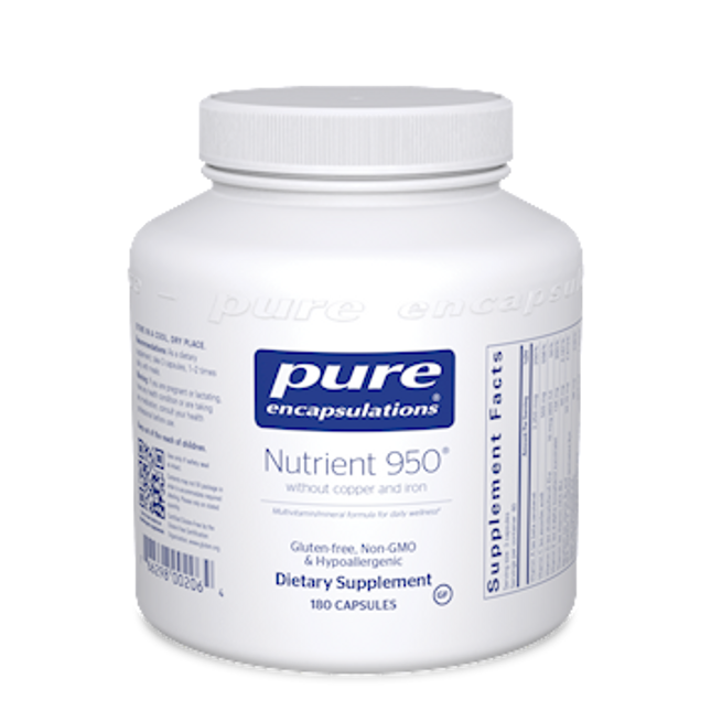 Pure Encapsulations Nutrient 950A w/o Cu & Fe 180 vcaps