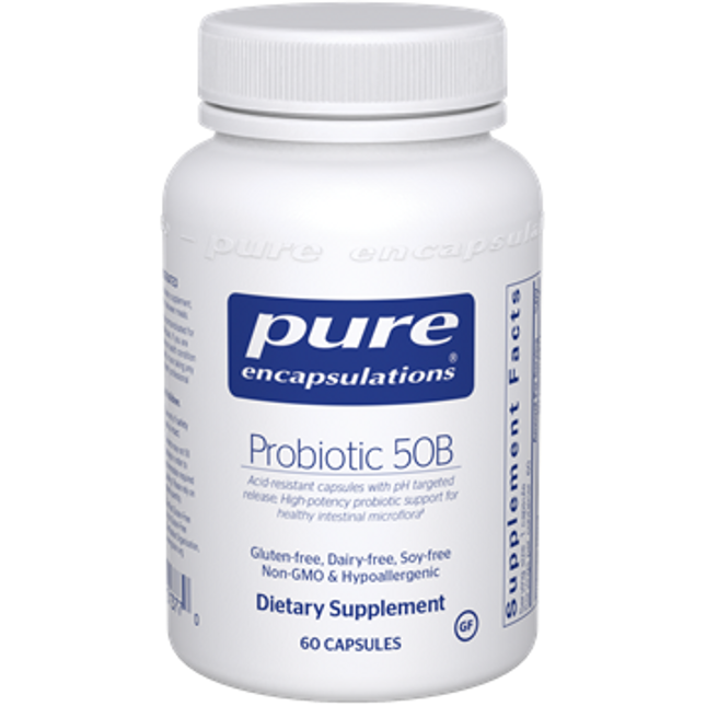 Pure Encapsulations Probiotic 50B (soy & dairy free) 60 vcap