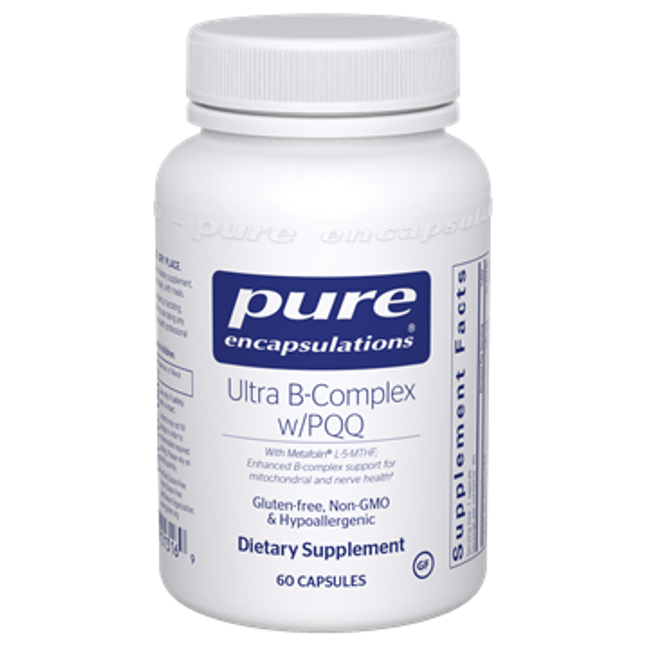 Pure Encapsulations Ultra B-Complex w/ PQQ 60 vcaps