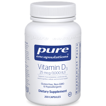 Pure Encapsulations Vitamin D3 1000 IU 250 vcaps