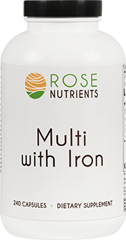 Rose Nutrients Multi with Iron - 240 ct