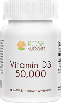 Rose Nutrients Vitamin D3 50,000 - 15 Caps