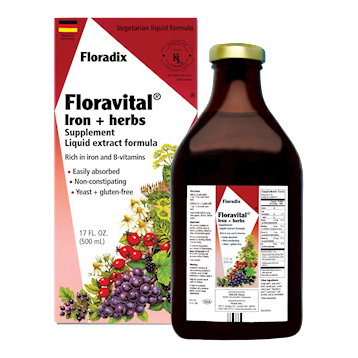 Salus Floravital Iron Herbs Yeast-Free 17 oz