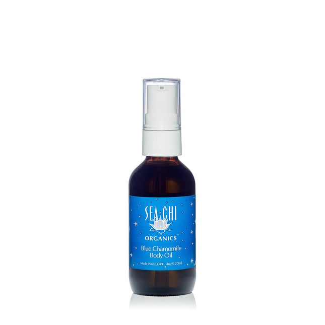 Sea Chi Organics Moroccan Blue Chamomile Body Oil w/ Organic Jojoba 120ml / 4oz
