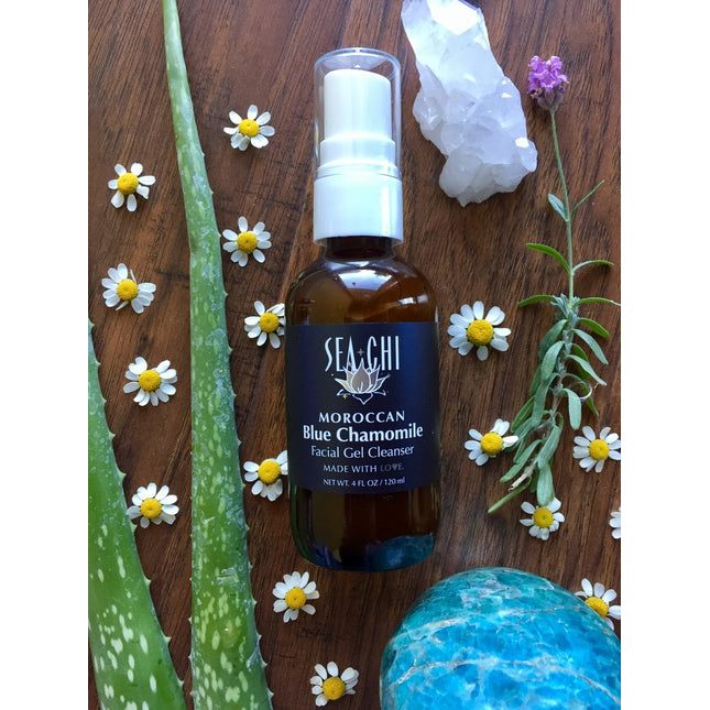Sea Chi Organics Moroccan Blue Chamomile Facial Gel Cleanser 120ml / 4oz