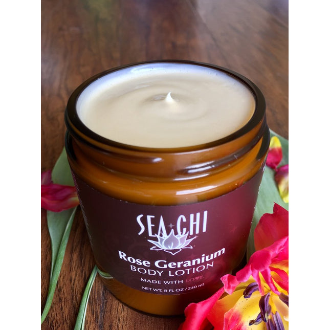 Sea Chi Organics Rose Geranium Body Lotion 240ml / 8oz