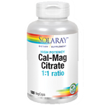 Solaray Cal Mag Citrate 1:1 180 vegcaps