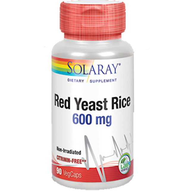 Solaray Red Yeast Rice 600 mg 90 vegcaps