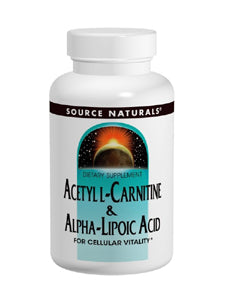 Source Naturals Acetyl L-Carnitine-Alpha Lip Acid 60tab