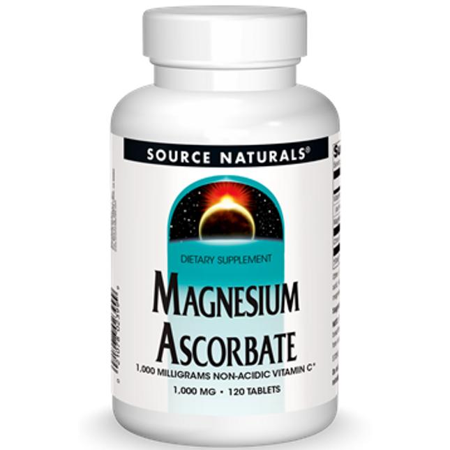 Source Naturals Magnesium Ascorbate 1000 mg 120 tabs