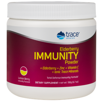 Trace Minerals Research Elderberry Immunity Lemon Berry 50 serv