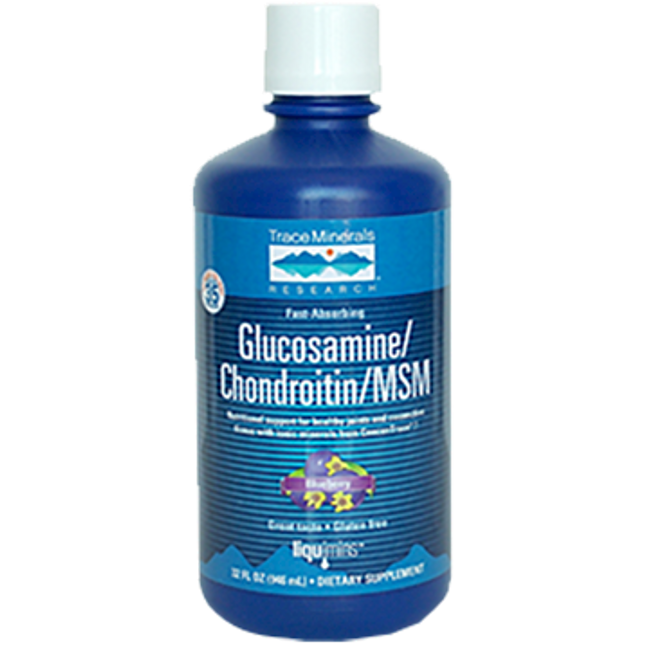 Trace Minerals Research Liquid Glucosamine/Chon/MSM 32 fl oz