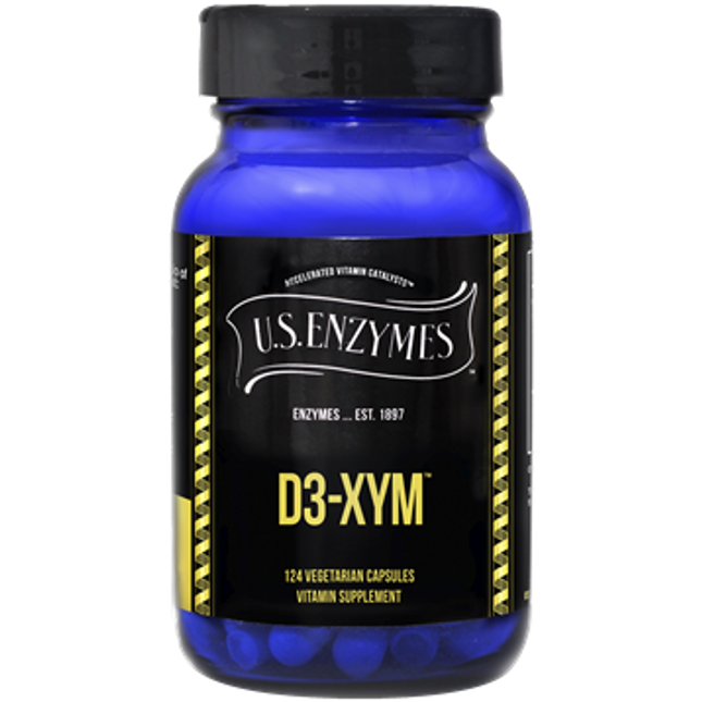 US Enzymes D3 xym 124 vegcaps